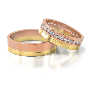 Preview: Stelmach Trauringe Weiss-Gelbgold Mainz 078